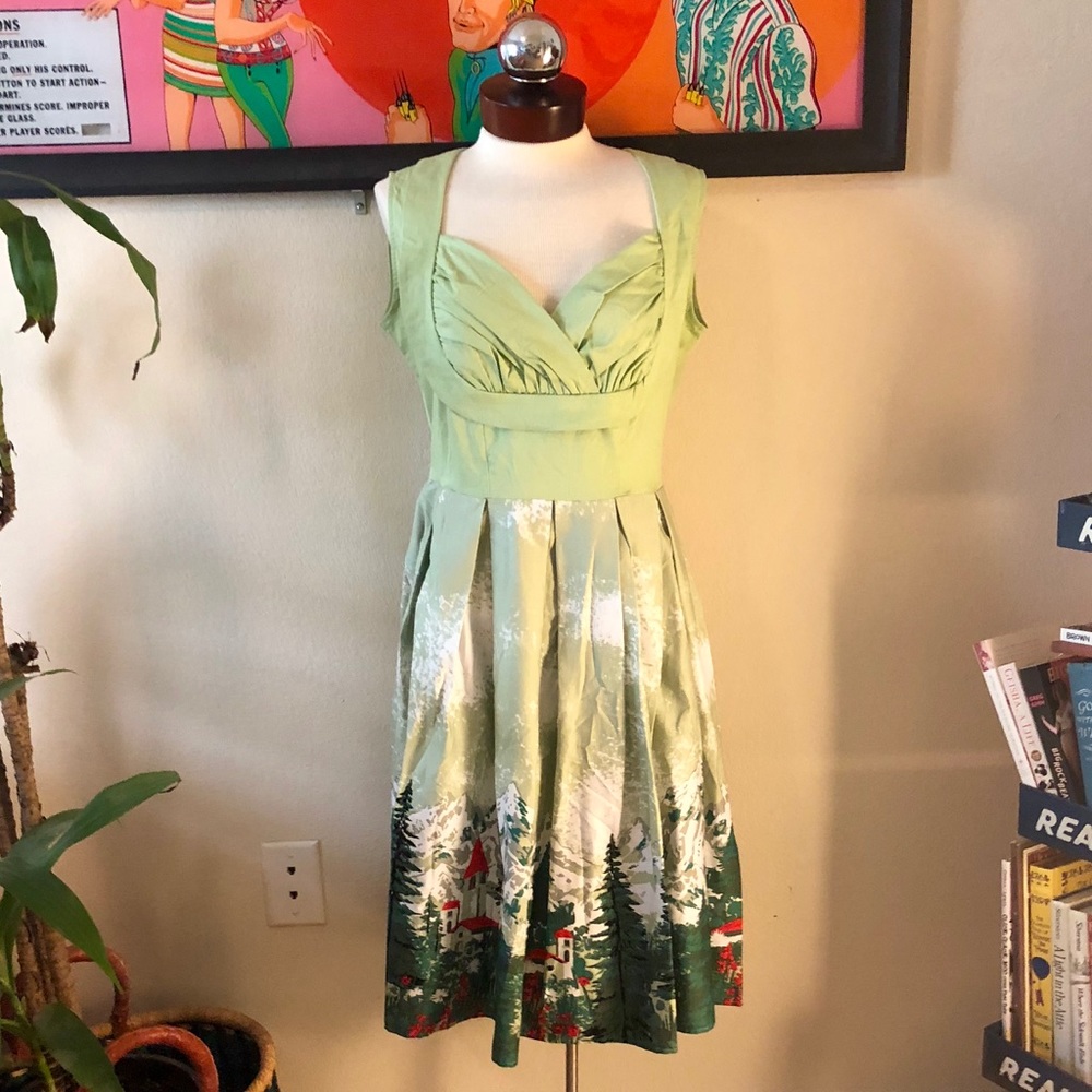 Swiss Miss Pin Up Dress NWOT